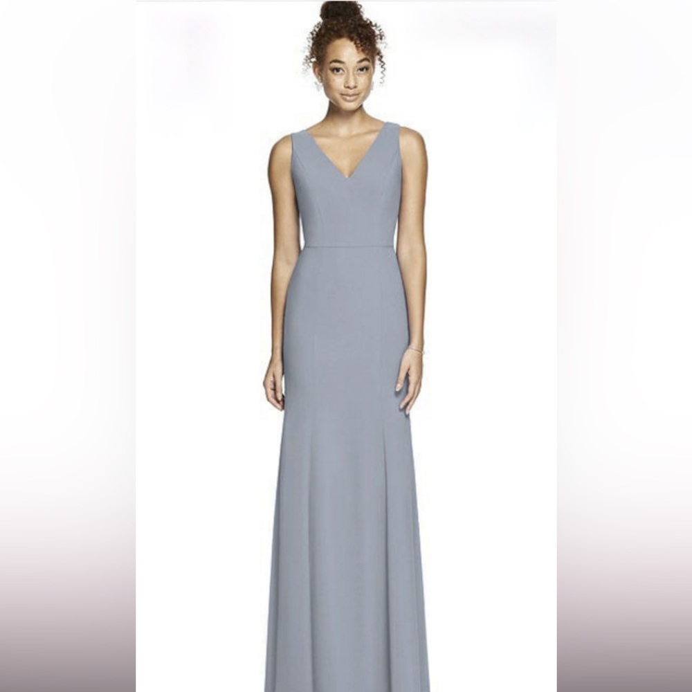 Dessy for Bella Bridesmaids Dress BB116 in Platinum Crepe